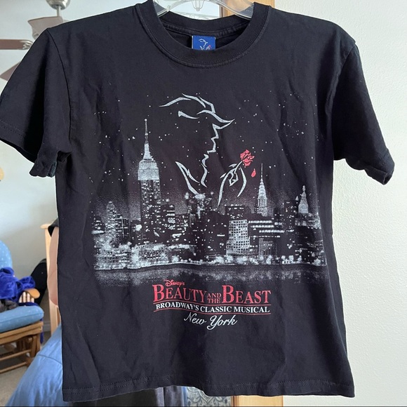 Disney Tops - Vintage Beauty and the Beast broadway tee